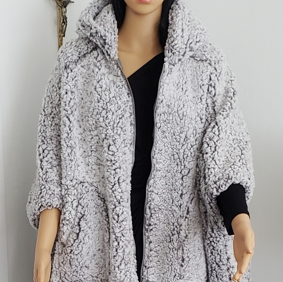 C&C California Jackets & Blazers - Fleece Cape Coat